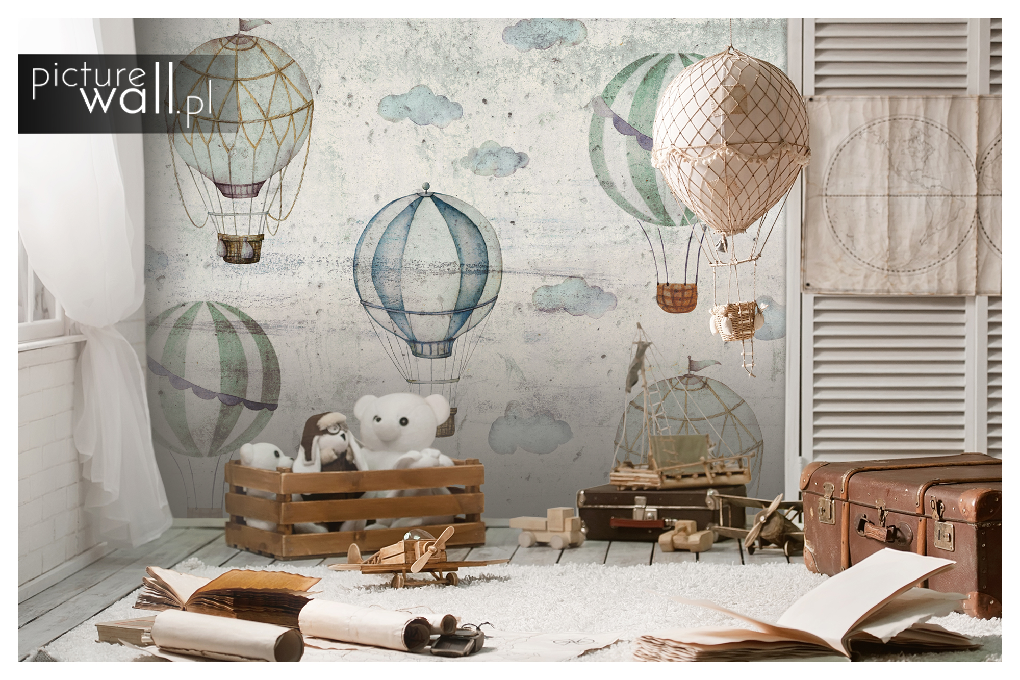 FOTOTAPETA PASTELOWE BALONY NOWE